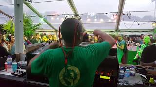 Solution Sound with Roots Ting & Deemas J, The Greenhouse, Glastonbury 2017.