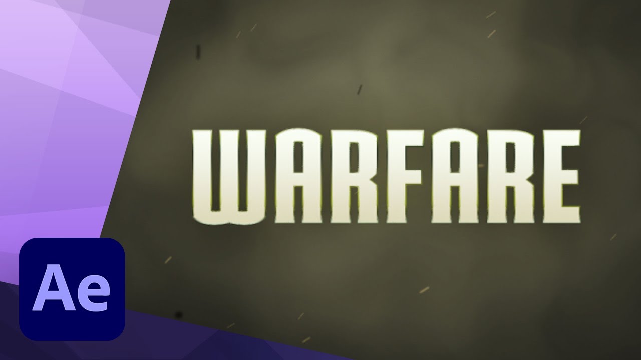 How to create an Epic Warfare Trailer Title animation in Adobe After Effects