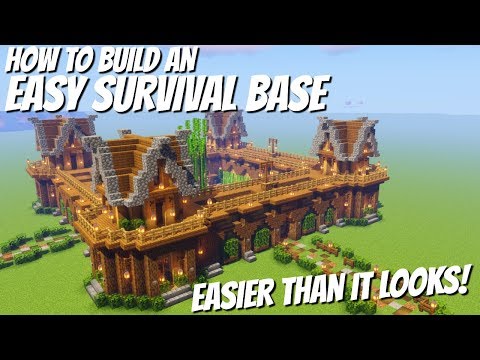 How to build a Base in Minecraft with Everything: Easy Minecraft Survival Base Avomance 2020