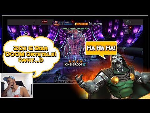 20x 6 Star Doctor Doom Cavalier Crystal Opening! What have I done... - Marvel Contest Of Champions
