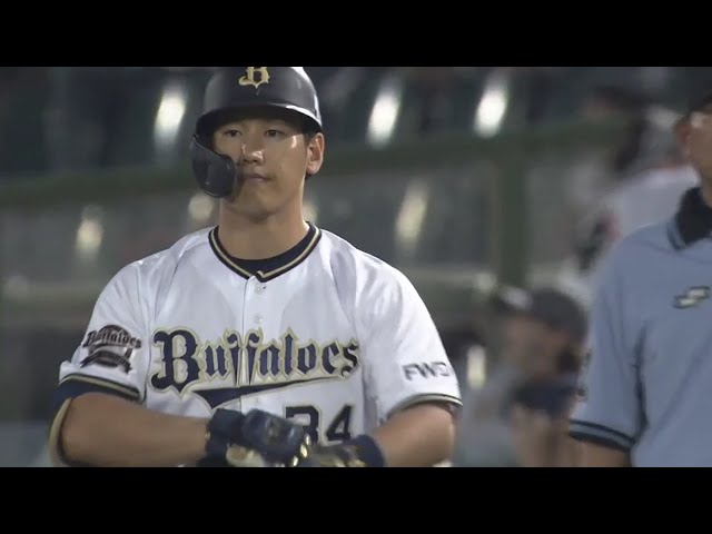 【7回裏】バファローズ・吉田正 本日2本目となるタイムリーで1点差に詰め寄る!! 2019/7/24 B-F
