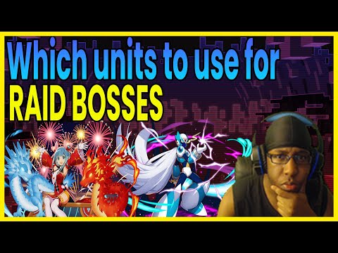 Which Units to use for RAID BOSS in Mega Man X Dive