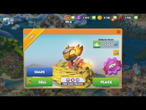 #DML Hatching FIRE MAGE DRAGON - Dragon Mania Legends