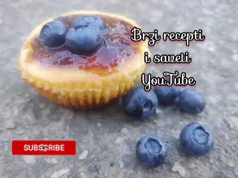 CHEESECAKE-MAFINI sa kiselom pavlakom i vocem po zelji -idealna poslastica za decije rodjendane