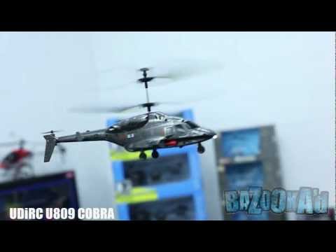 Bazooka'd U-DiRC U809 & U810 Cobra iPhone iOS controlled Helicopter