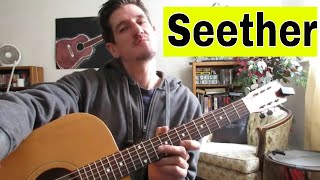 How to play "Driven Under' Seether- Guitar (acoustic ) Lesson/Tutorial