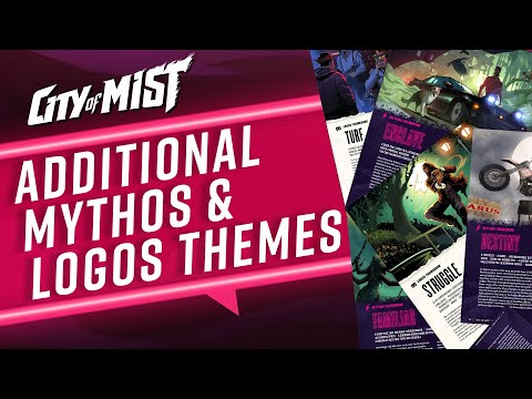 Additional Mythos and Logos City of Mist TTRPG Themebooks in Shadows & Showdowns