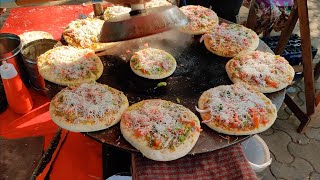 India's Cheapest Rs 20 Pizza | Street Style Tawa Pizza | Indian Street Food