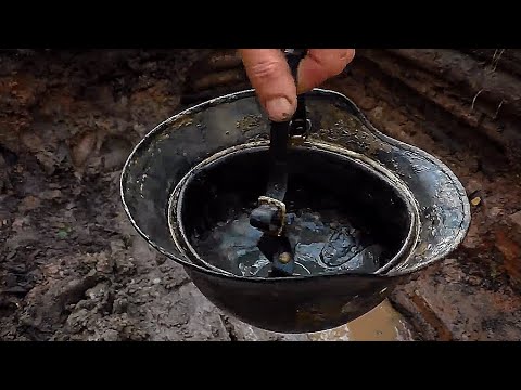 THE INCREDIBLE STATE OF THE FINDS IN THE DUGOUT OF THE WEHRMACHT SOLDIERS / WW2 METAL DETECTING
