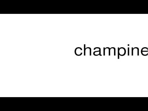 How to pronounce champine