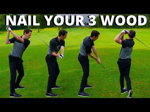 CRUSH YOUR 3 WOOD FROM THE FAIRWAY - Simple golf swing moves with slow motion footage