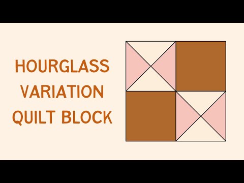 Sew an Hourglass Variation Quilt Block with Quarter Square Triangles!