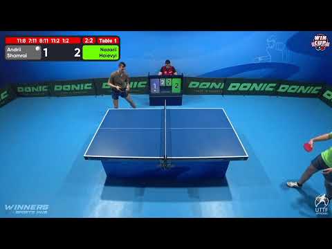 12:30 Andrii Shamrai  2-3 Nazarii Haievyi West 1 WIN CUP 02.11.2022 | TABLE TENNIS WINCUP