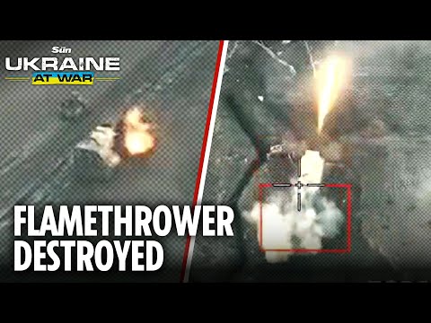 Blow for Putin as Ukrainian drones TAKE OUT $15M heavy flamethrower system