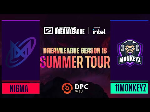 Dota2 - Nigma Galaxy vs. 11Monkeyz - Game 1 - DPC WEU Tour 3 - DreamLeague Season 18
