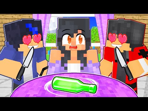 APHMAU Played Spin the Bottle With CRAZY FAN BOYS in Minecraft! - Parody Story(Ein, Aaron KC GIRL)