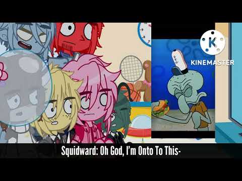 SpongeBob Characters React To Mr Krabs Eats Arby's