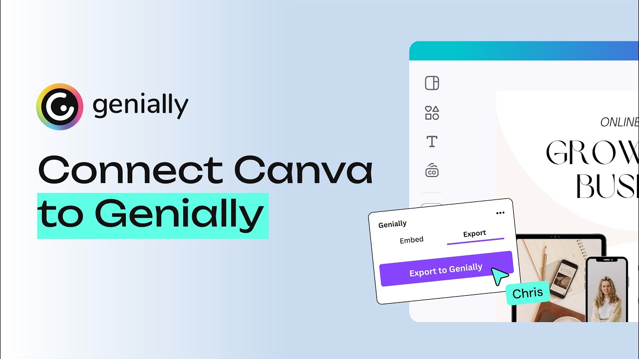 Connect Canva to Genially | Create interactive content for Canva