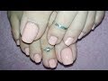 DIY Nude Pedicure Tutorial Painting My Toe Nails Rose Pearl