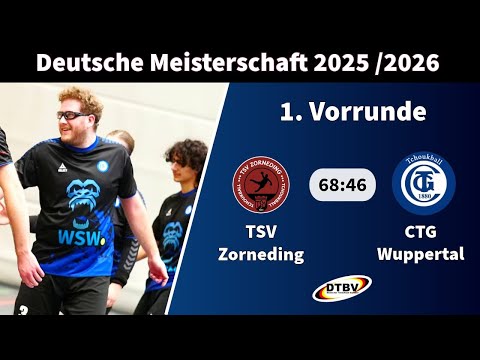 Deutsche Meisterschaft 2026 – TSV Zorneding vs. CTG Wuppertal – 1st matchday