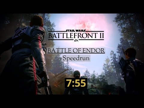 [World Record] Star Wars Battlefront 2 (2017) Speedrun - Battle of Endor (Explorer) - [7:55]