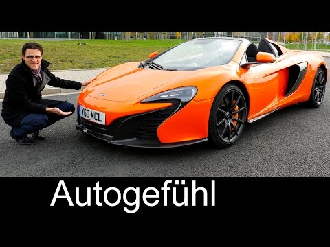 McLaren 650S Spider FULL REVIEW test driven V8 650 hp convertible/cabriolet - Autogefühl