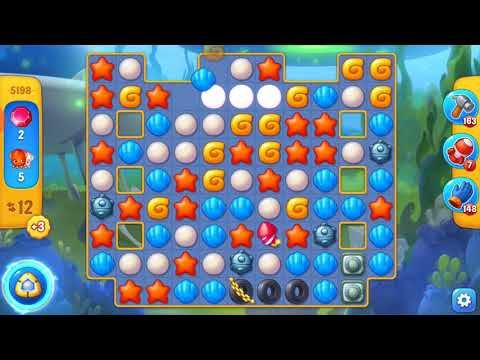 Fishdom Game  Level 5198 walkthrough with Ray challenge