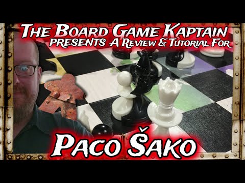 The Board Game Kaptain's Review & Tutorial for Paco Ŝako