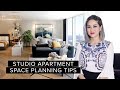 4 Studio Apartment Layouts + Space Planning Tips | SMALL SPACE SERIES | Julie Khuu