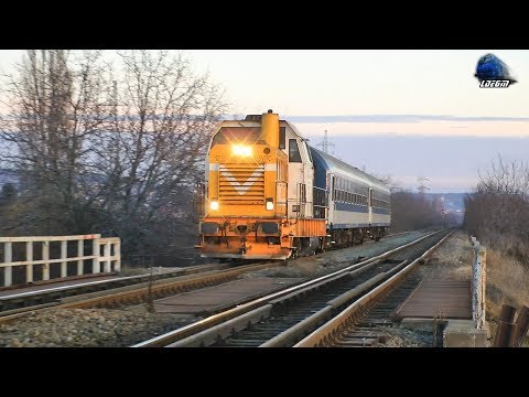 Portocala Hidraulica~LDH 82-0410-4 & R6811 Oradea-Debrecen pe Apus/on Sunset in Episcopia Bihor