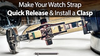 How To Make A Watch Strap Quick Release And Install Butterfly Clasp