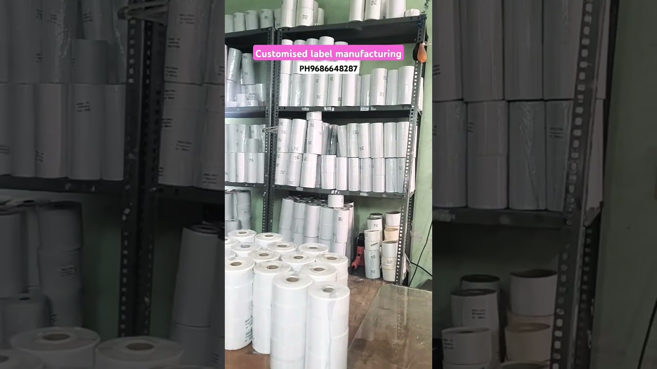 All types of Barcode labels and ribbons manufacturing