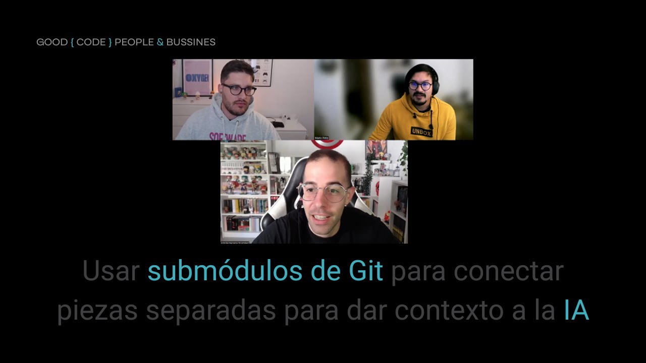 Usar submódulos de Git para conectar piezas separadas para dar contexto a la IA
