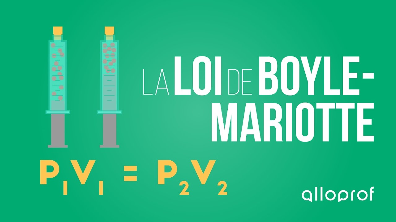 La loi de Boyle-Mariotte
