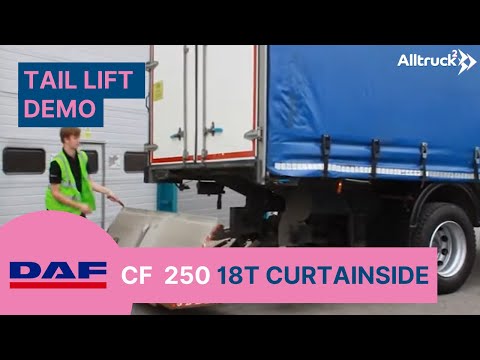DAF CF 250 18t Curtainside Tuck-away Tail Lift Demo