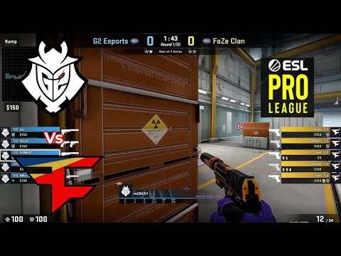 CSGO Live :  POV   MONESY -  G2 vs FAZE CLAN  -  MAP 2 NUKE - ESL Pro League Season 16