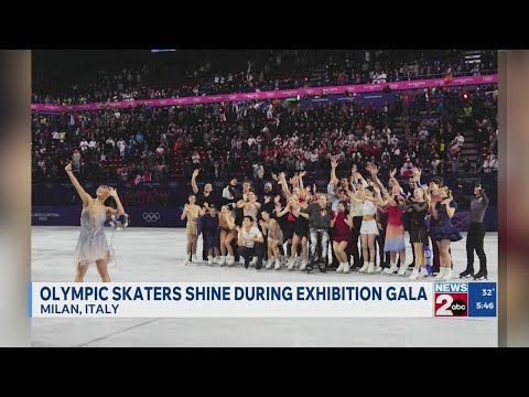 Olympic skaters shine during exhibition gala