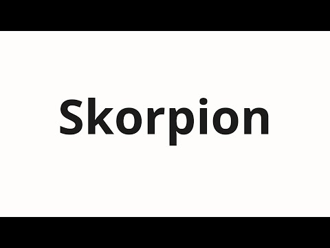 How to pronounce Skorpion | Скорпион (Scorpion in Russian)