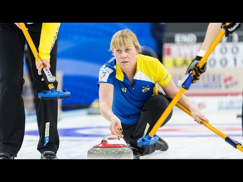 CURLING: SWE-CAN World Women's Chp 2015 - Draw 5