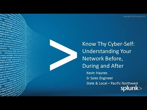 CSS2016 D2S5: Know Thy Cyber-Self Understanding Your Network