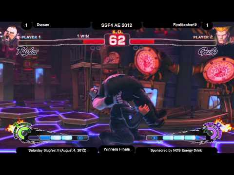 Duncan (RU) vs Finelikewine49 (GU) - Winners Finals - AE 2012 - GameClucks Saturday Slugfest II