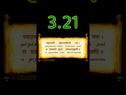 👆 BG 3.21 | Bhagavad Gita 3.21 | Chapter 3.21 | Shloka 3.21 | Text 3.21 | Verse 3.21 #shorts