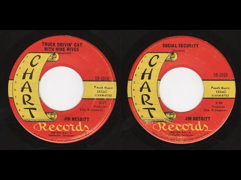 Jim Nesbitt - Chart 59-1018 - Truck Drivin' Cat With Nine Wives - bw- Social Security