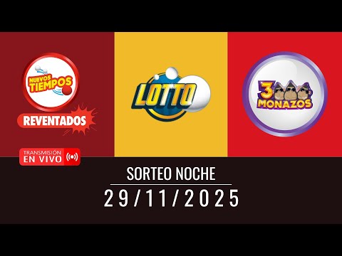 Sorteo JPS EN VIVO 29/11/2025 | Lotto, Lotto Revancha, 3 Monazos y Nuevos Tiempos | LotiMagic