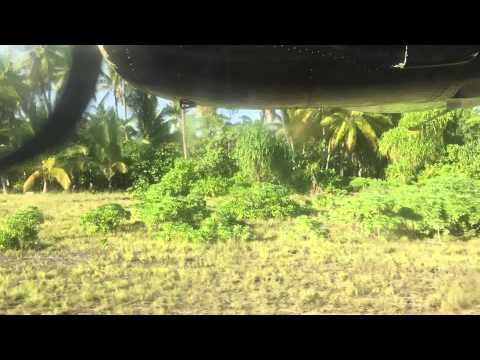 Air Kiribati arrives in Abaiang