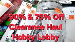 90% & 75% off Clearance Haul from Hobby Lobby