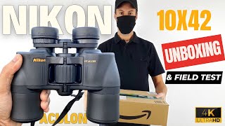 Nikon Aculon A211 10X42 Binoculars - Unboxing & Zooming Power Test