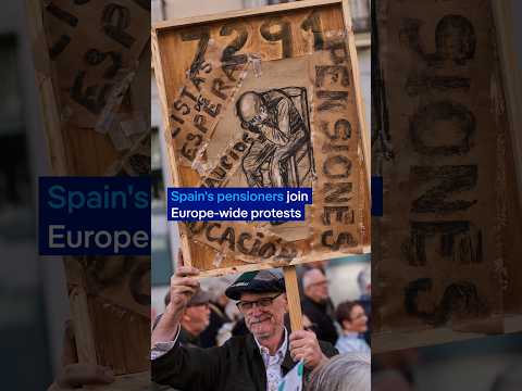 Spain’s pensioners join Europe-wide protests | DW News