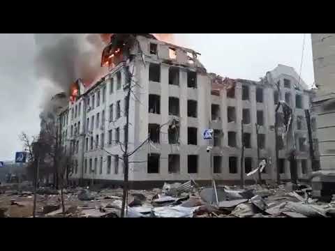 Bezsensowne zniszczenie szkoły w Charkowie