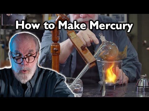 How to Make Mercury using FIRE // Mercuric Oxide Decomposition Reaction